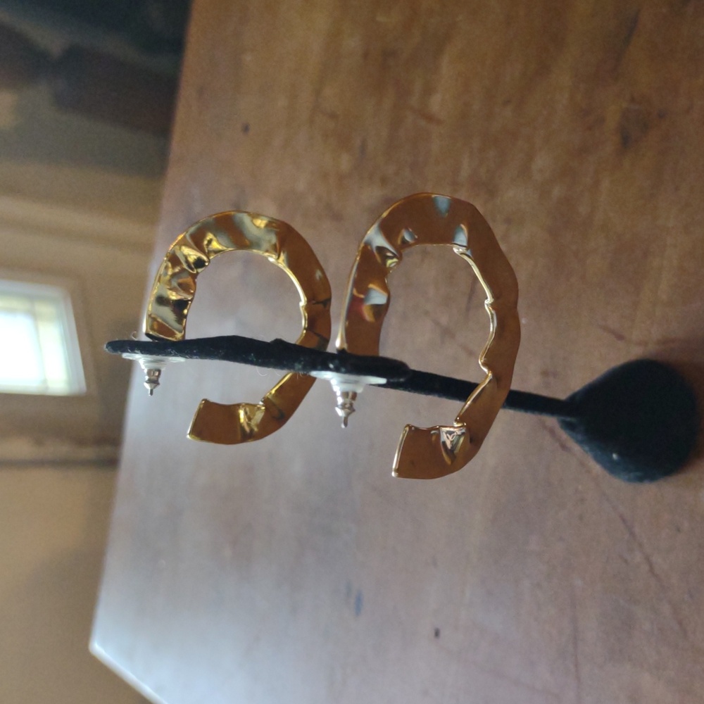 Silver And Gold Hoop Earrings